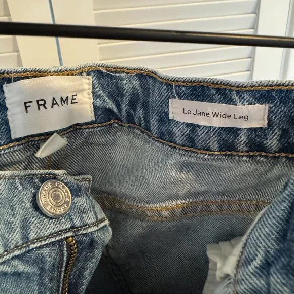 Frame Le Jane Wide Leg Jeans - 27 - Picture 3 of 5